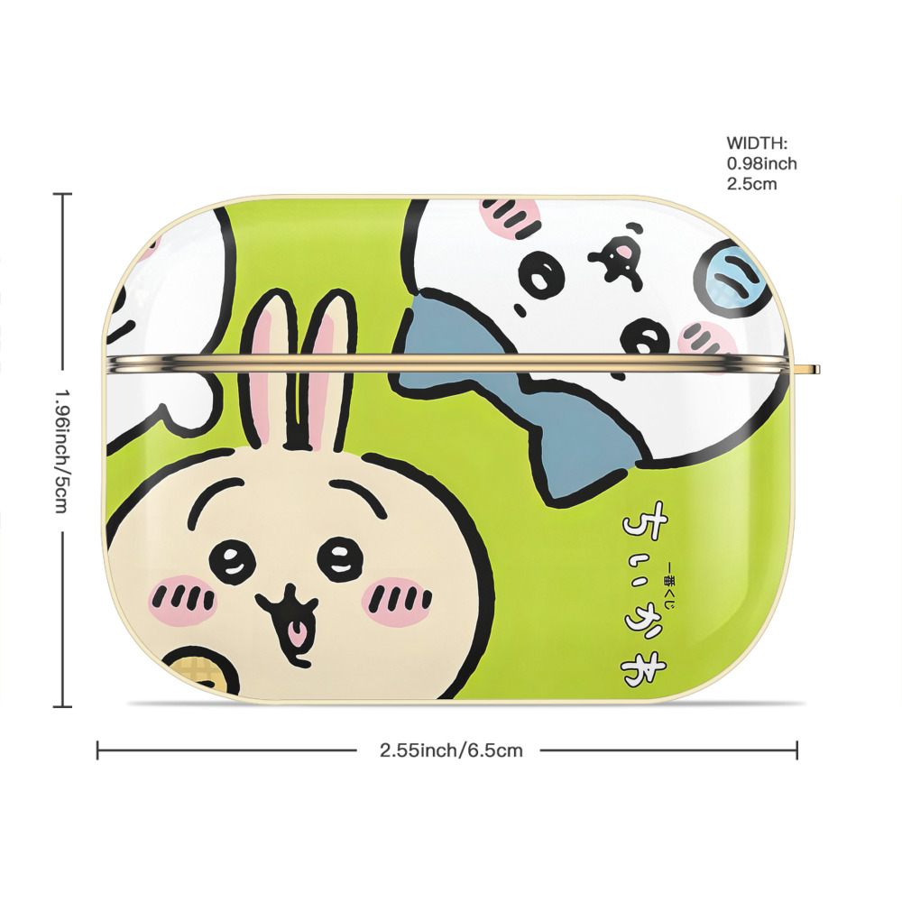 ちいかわ Chii-kawa 【AirPods Pro用】ハードシェル保護ケース｜耐衝撃・防指紋・カラビナ付き商品仕様