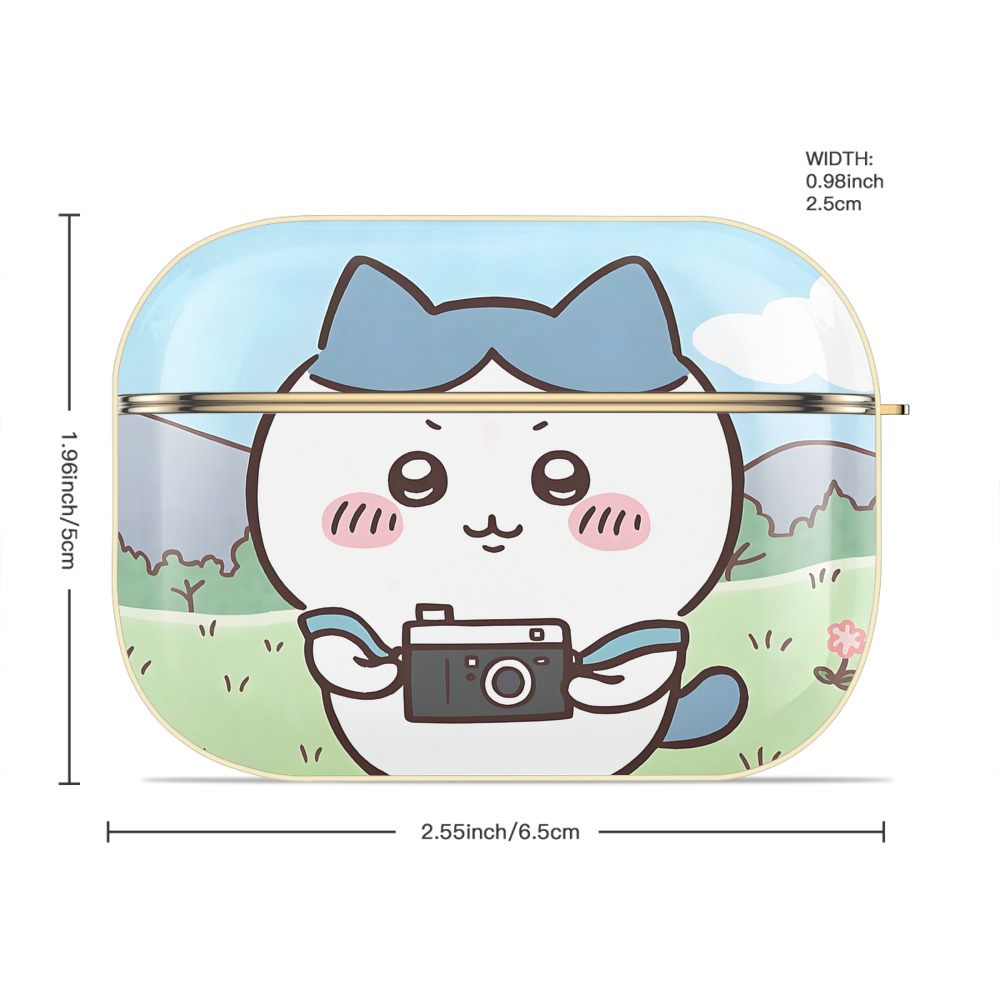 ちいかわ Chii-kawa 【AirPods Pro用】ハードシェル保護ケース｜耐衝撃・防指紋・カラビナ付き商品仕様