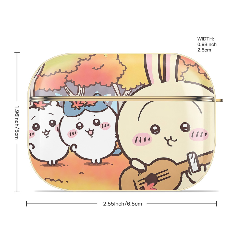 ちいかわ Chii-kawa 【AirPods Pro用】ハードシェル保護ケース｜耐衝撃・防指紋・カラビナ付き商品仕様
