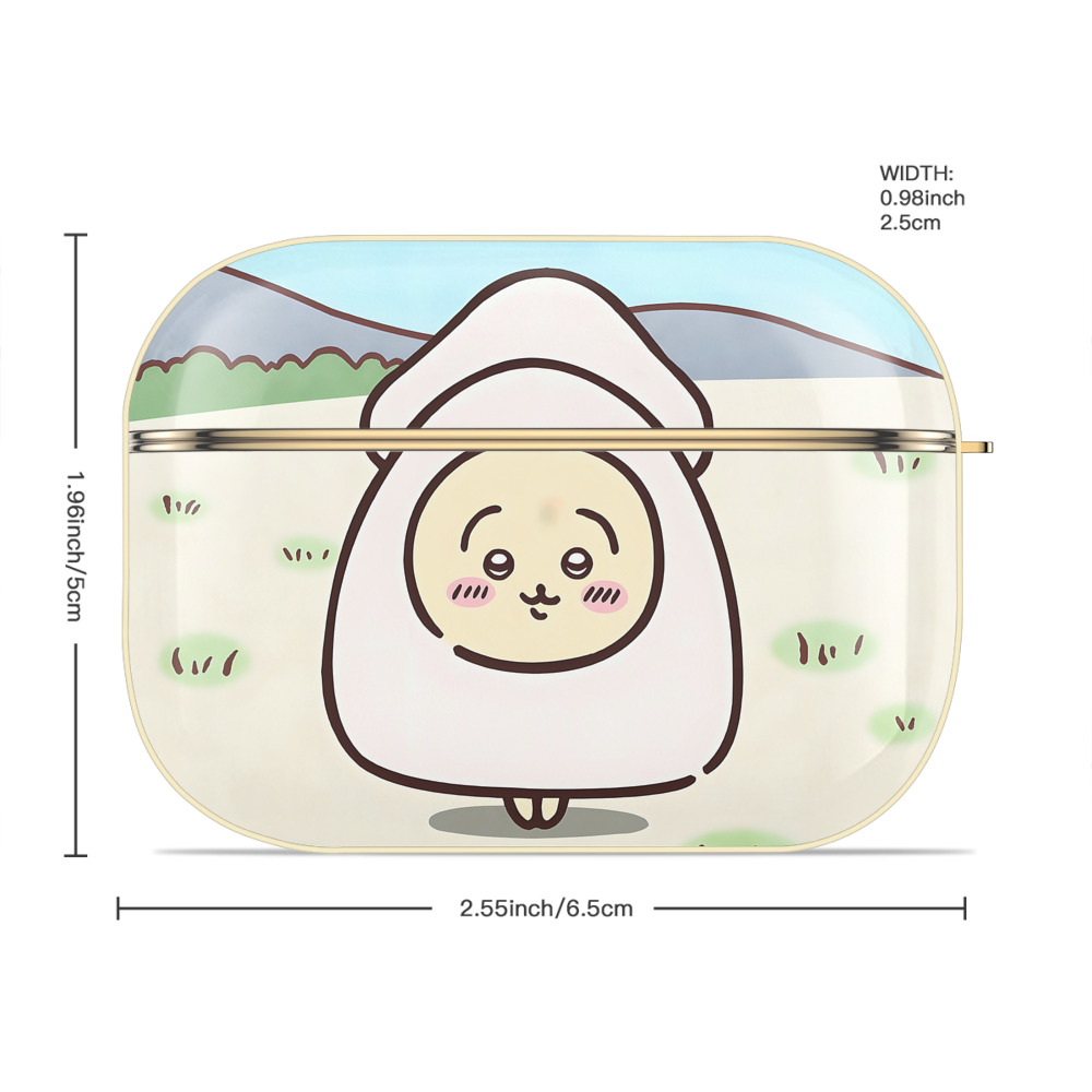 ちいかわ Chii-kawa 【AirPods Pro用】ハードシェル保護ケース｜耐衝撃・防指紋・カラビナ付き商品仕様