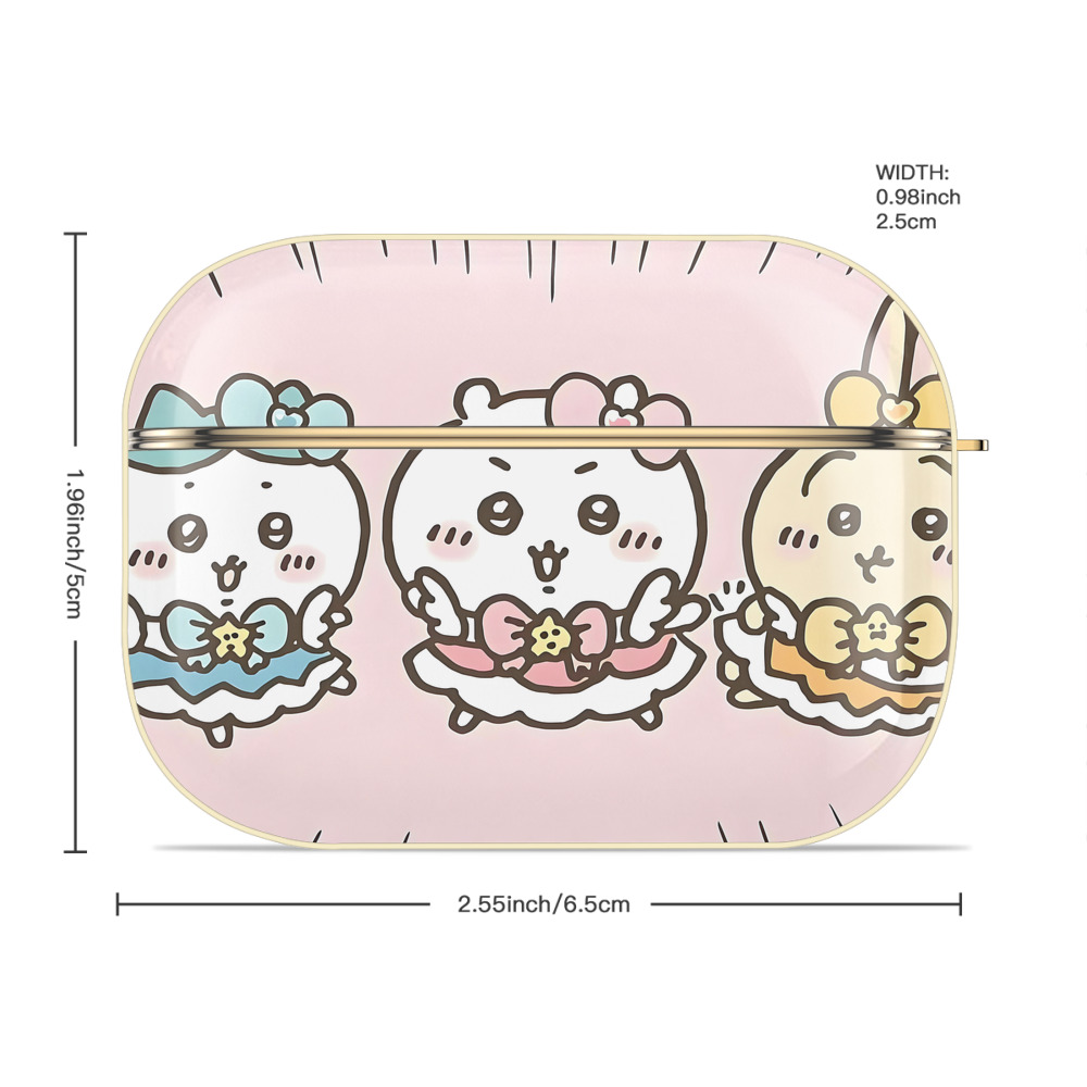 ちいかわ Chii-kawa 【AirPods Pro用】ハードシェル保護ケース｜耐衝撃・防指紋・カラビナ付き商品仕様