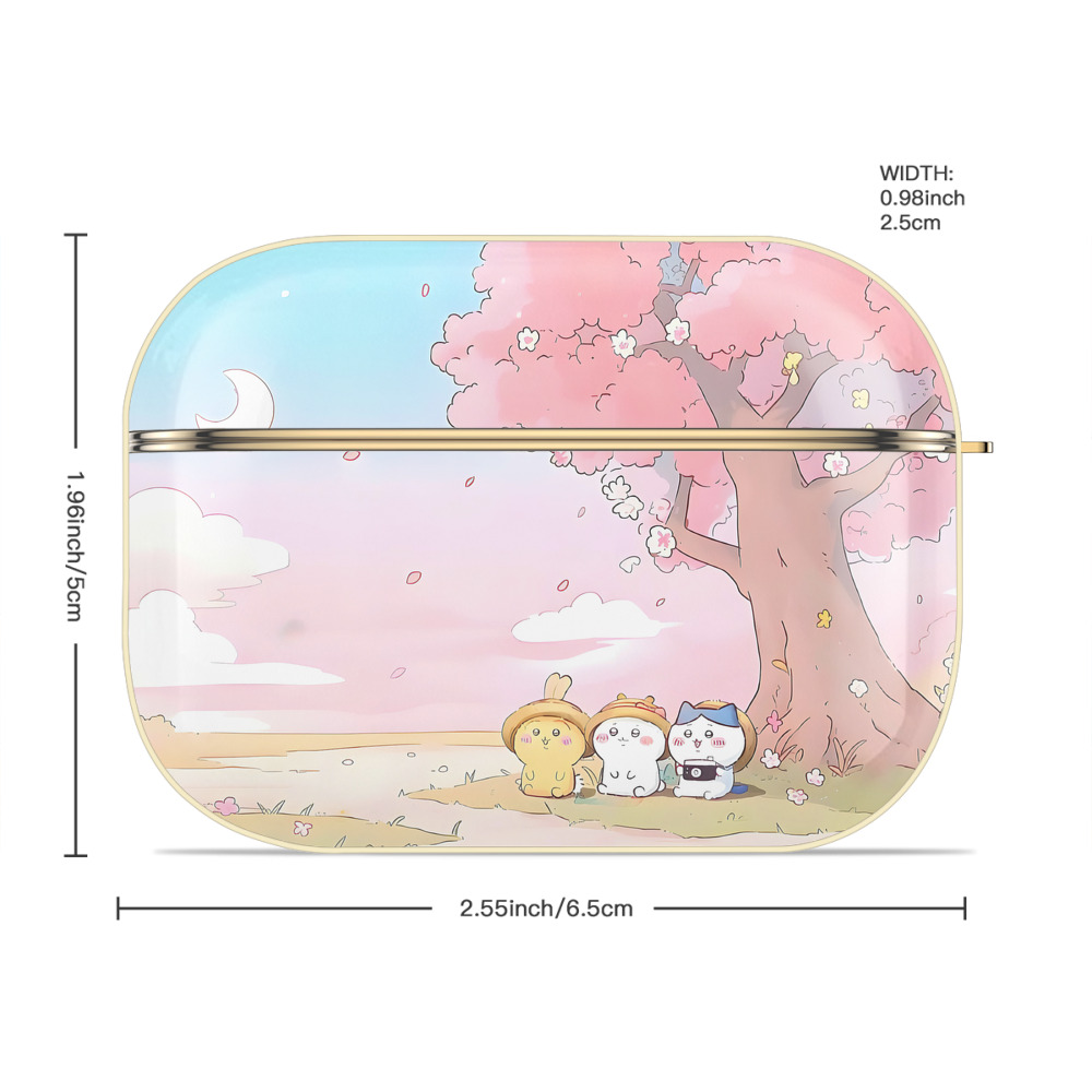 ちいかわ Chii-kawa 【AirPods Pro用】ハードシェル保護ケース｜耐衝撃・防指紋・カラビナ付き商品仕様