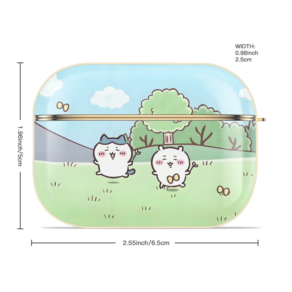 ちいかわ Chii-kawa 【AirPods Pro用】ハードシェル保護ケース｜耐衝撃・防指紋・カラビナ付き商品仕様