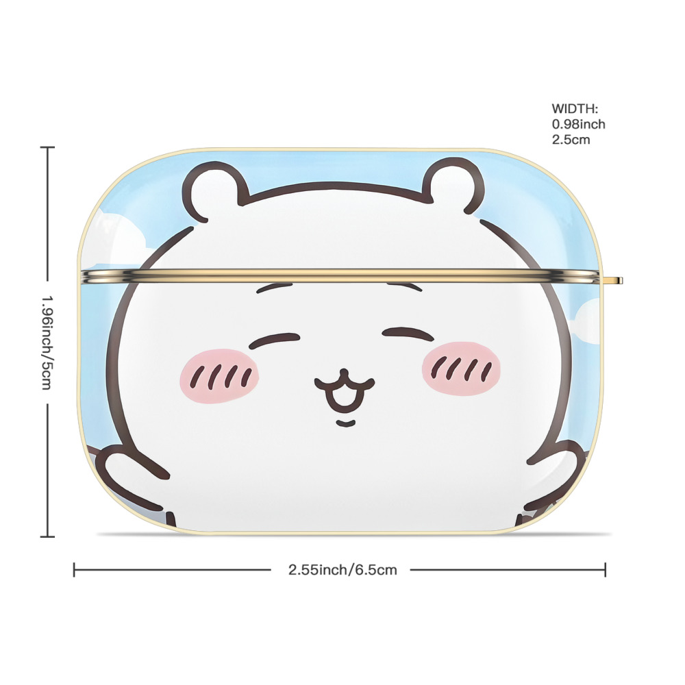 ちいかわ Chii-kawa 【AirPods Pro用】ハードシェル保護ケース｜耐衝撃・防指紋・カラビナ付き商品仕様