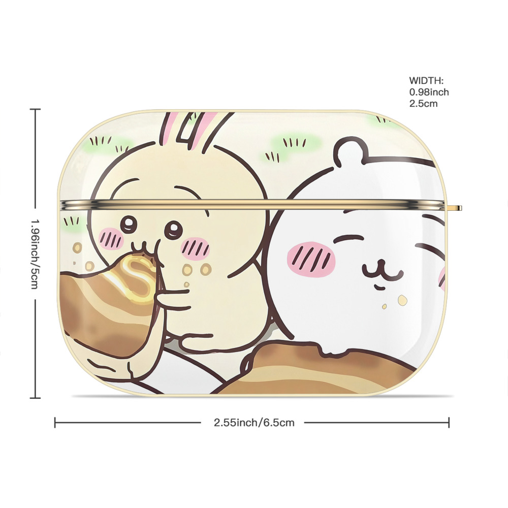 ちいかわ Chii-kawa 【AirPods Pro用】ハードシェル保護ケース｜耐衝撃・防指紋・カラビナ付き商品仕様
