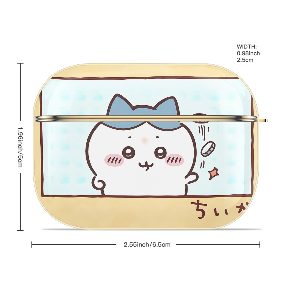 ちいかわ Chii-kawa 【AirPods Pro用】ハードシェル保護ケース｜耐衝撃・防指紋・カラビナ付き商品仕様