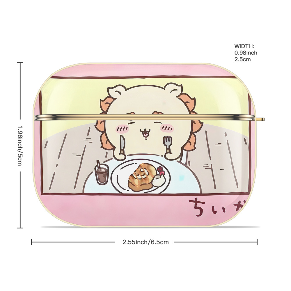 ちいかわ Chii-kawa 【AirPods Pro用】ハードシェル保護ケース｜耐衝撃・防指紋・カラビナ付き商品仕様