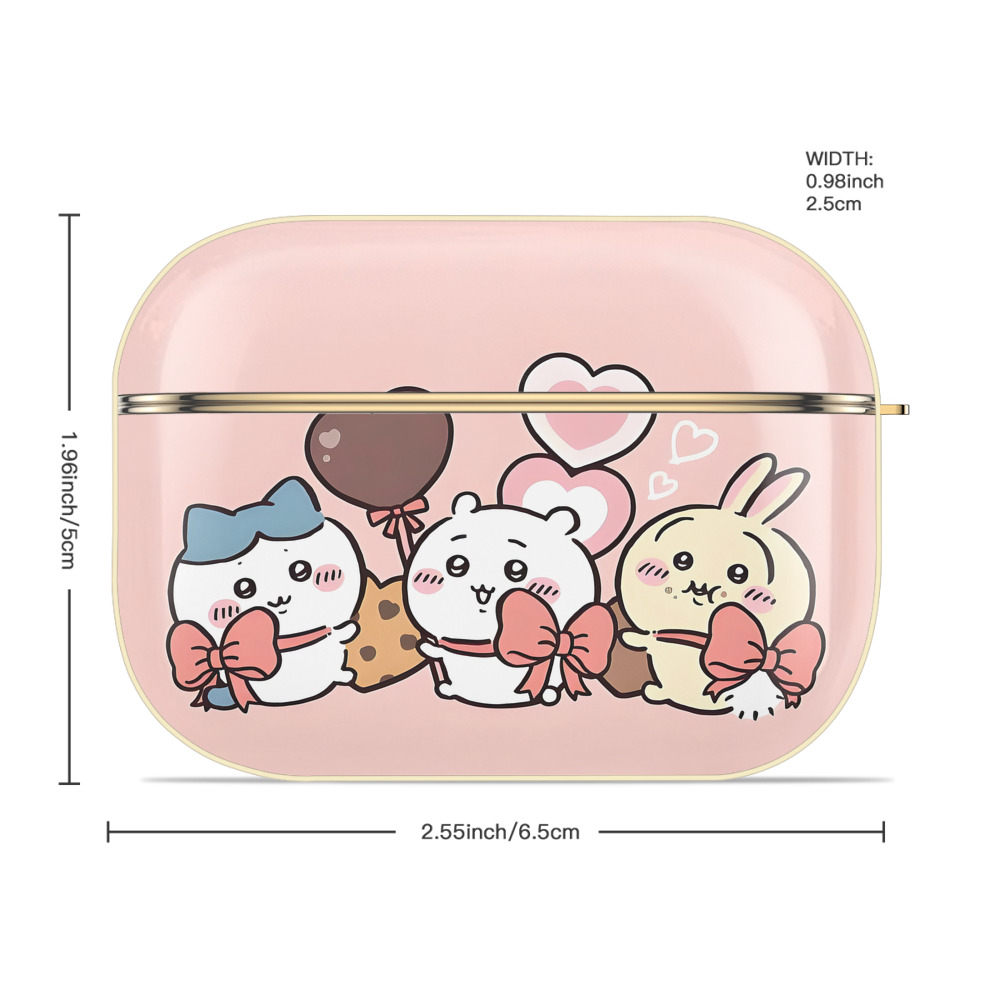 ちいかわ Chii-kawa 【AirPods Pro用】ハードシェル保護ケース｜耐衝撃・防指紋・カラビナ付き商品仕様