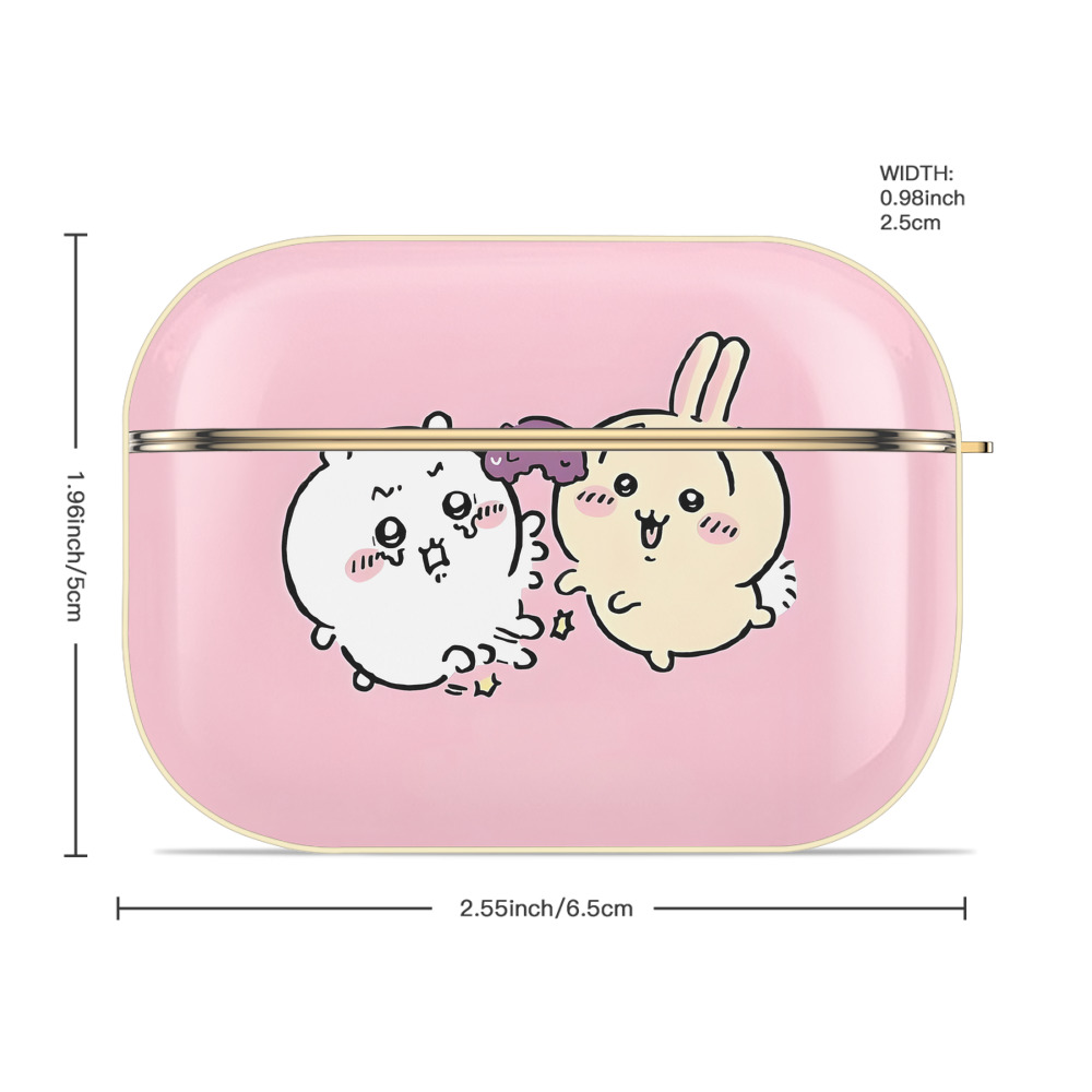 ちいかわ Chii-kawa 【AirPods Pro用】ハードシェル保護ケース｜耐衝撃・防指紋・カラビナ付き商品仕様