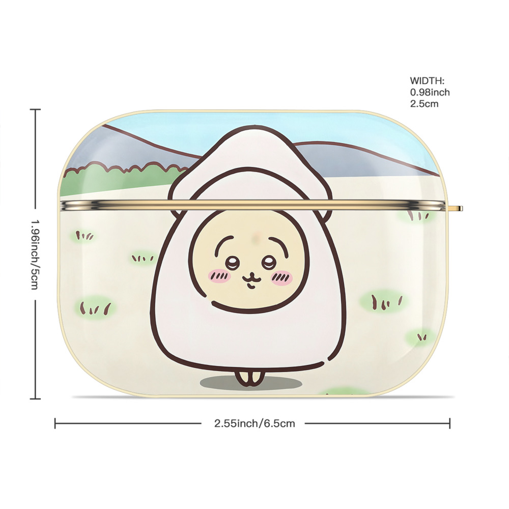 ちいかわ Chii-kawa 【AirPods Pro用】ハードシェル保護ケース｜耐衝撃・防指紋・カラビナ付き商品仕様