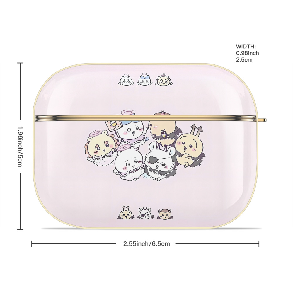 ちいかわ Chii-kawa 【AirPods Pro用】ハードシェル保護ケース｜耐衝撃・防指紋・カラビナ付き商品仕様