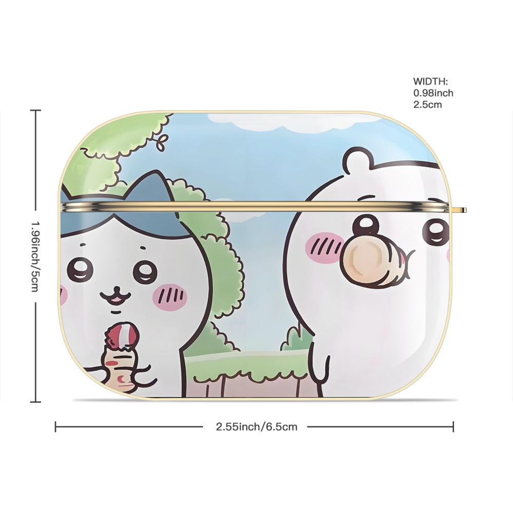 ちいかわ Chii-kawa 【AirPods Pro用】ハードシェル保護ケース｜耐衝撃・防指紋・カラビナ付き商品仕様