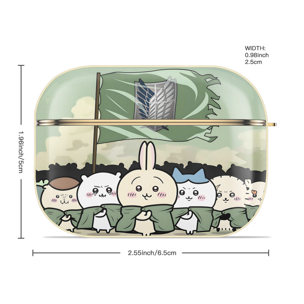 ちいかわ Chii-kawa 【AirPods Pro用】ハードシェル保護ケース｜耐衝撃・防指紋・カラビナ付き商品仕様
