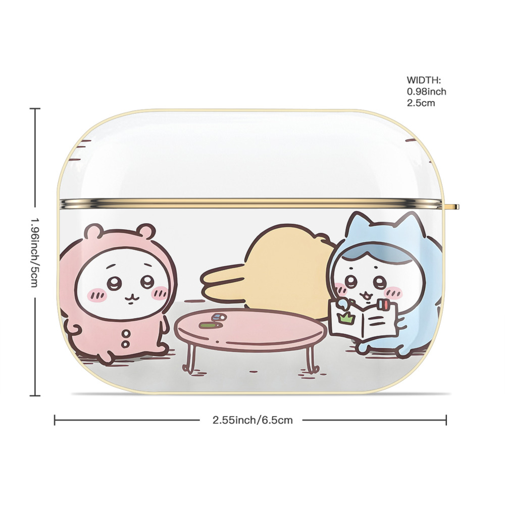 ちいかわ Chii-kawa 【AirPods Pro用】ハードシェル保護ケース｜耐衝撃・防指紋・カラビナ付き商品仕様