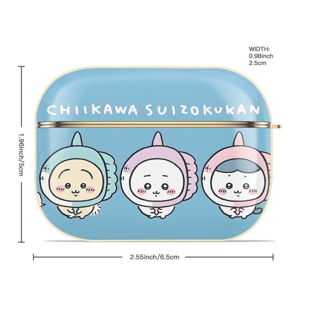 ちいかわ Chii-kawa 【AirPods Pro用】ハードシェル保護ケース｜耐衝撃・防指紋・カラビナ付き商品仕様