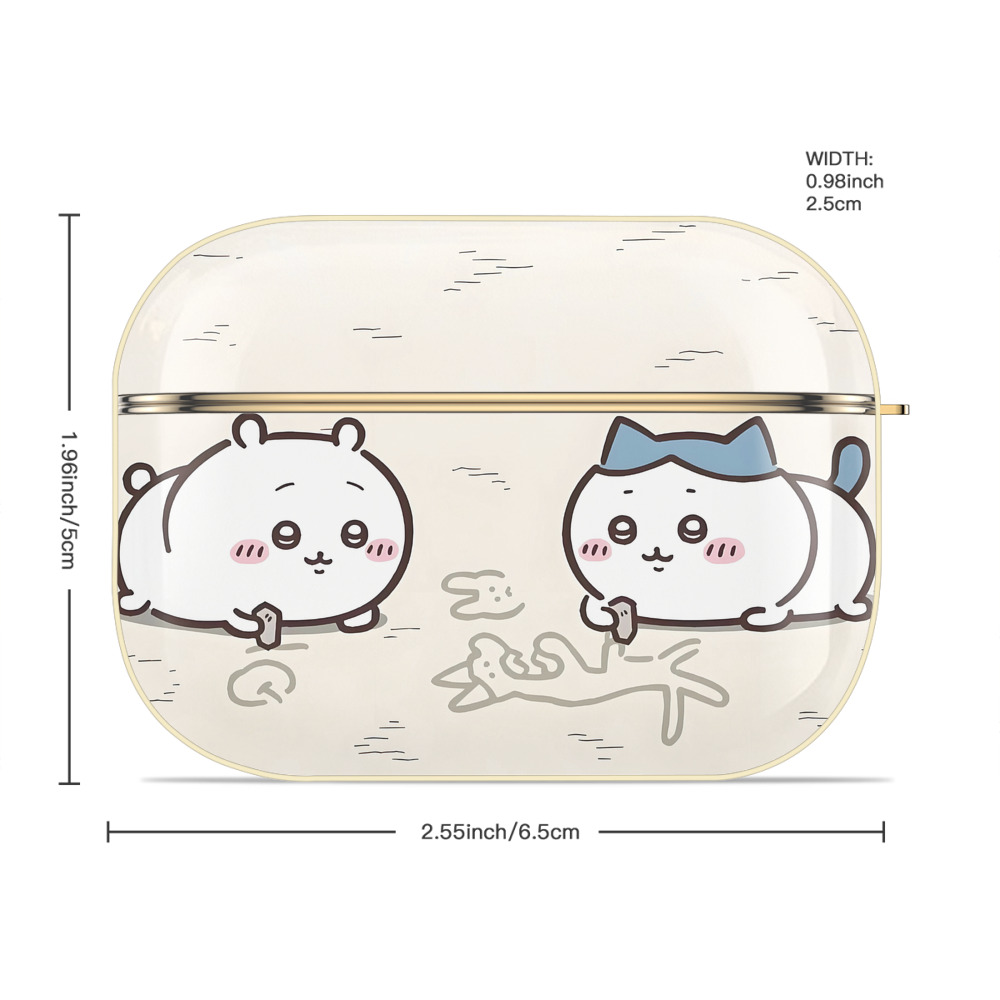 ちいかわ Chii-kawa 【AirPods Pro用】ハードシェル保護ケース｜耐衝撃・防指紋・カラビナ付き商品仕様