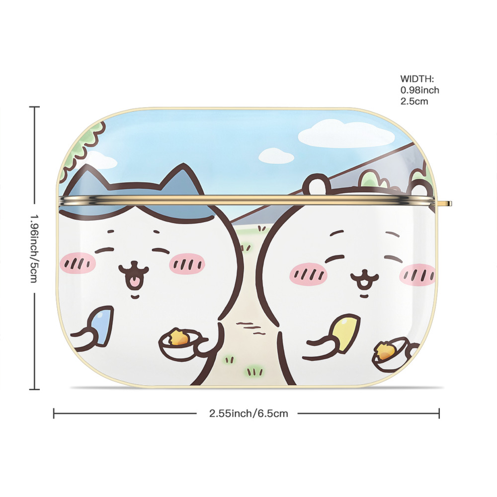 ちいかわ Chii-kawa 【AirPods Pro用】ハードシェル保護ケース｜耐衝撃・防指紋・カラビナ付き商品仕様