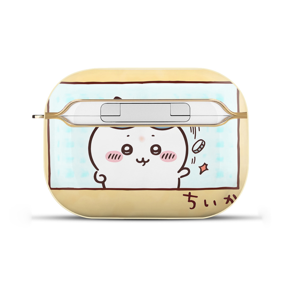 （画像用） ちいかわ Chii-kawa 【AirPods Pro用】ハードシェル保護ケース｜耐衝撃・防指紋・カラビナ付き商品仕様