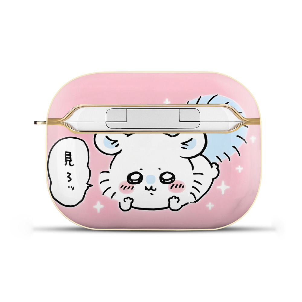 （画像用） ちいかわ Chii-kawa 【AirPods Pro用】ハードシェル保護ケース｜耐衝撃・防指紋・カラビナ付き商品仕様