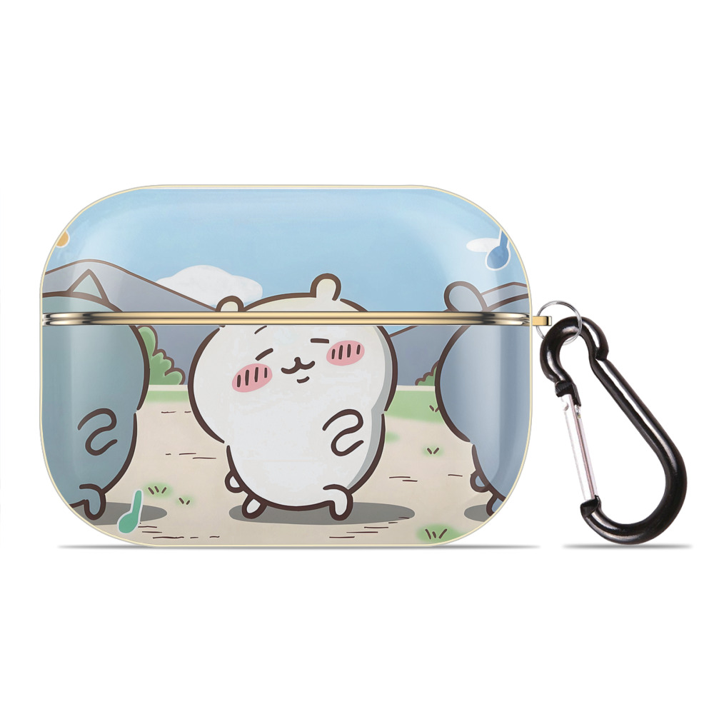 （画像用） ちいかわ Chii-kawa 【AirPods Pro用】ハードシェル保護ケース｜耐衝撃・防指紋・カラビナ付き商品仕様
