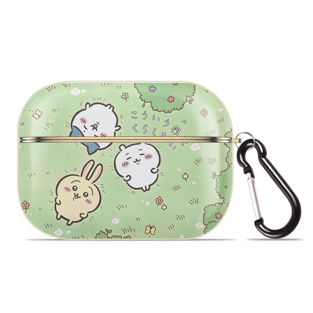 （画像用） ちいかわ Chii-kawa 【AirPods Pro用】ハードシェル保護ケース｜耐衝撃・防指紋・カラビナ付き商品仕様