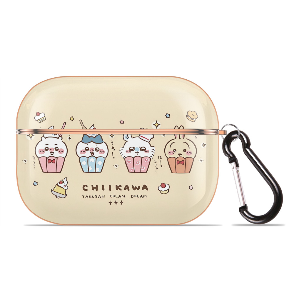 （画像用） ちいかわ Chii-kawa 【AirPods Pro用】ハードシェル保護ケース｜耐衝撃・防指紋・カラビナ付き商品仕様