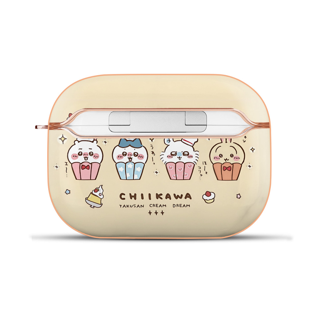 （画像用） ちいかわ Chii-kawa 【AirPods Pro用】ハードシェル保護ケース｜耐衝撃・防指紋・カラビナ付き商品仕様