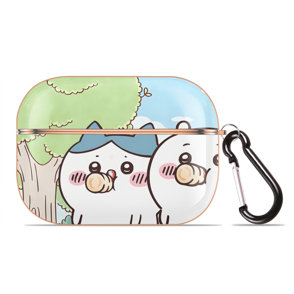 （画像用） ちいかわ Chii-kawa 【AirPods Pro用】ハードシェル保護ケース｜耐衝撃・防指紋・カラビナ付き商品仕様