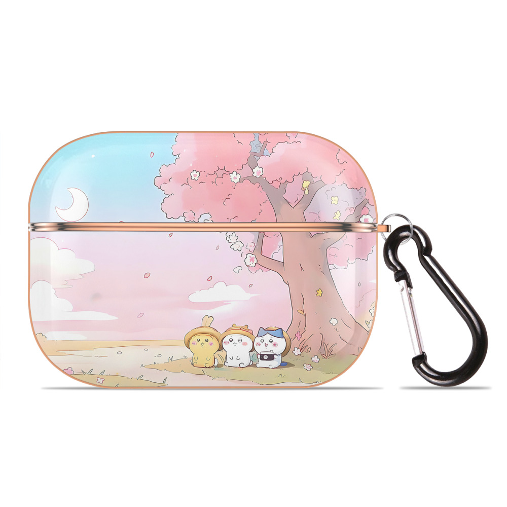 （画像用） ちいかわ Chii-kawa 【AirPods Pro用】ハードシェル保護ケース｜耐衝撃・防指紋・カラビナ付き商品仕様