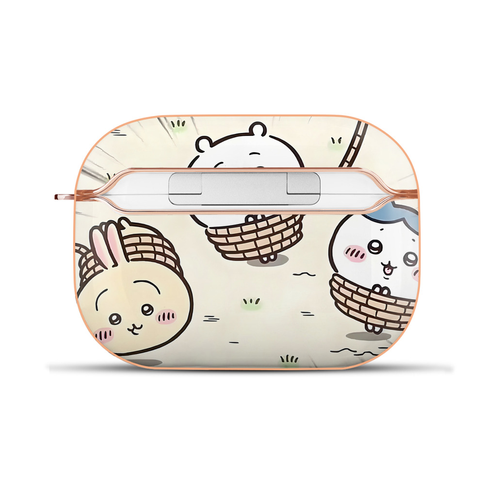 （画像用） ちいかわ Chii-kawa 【AirPods Pro用】ハードシェル保護ケース｜耐衝撃・防指紋・カラビナ付き商品仕様
