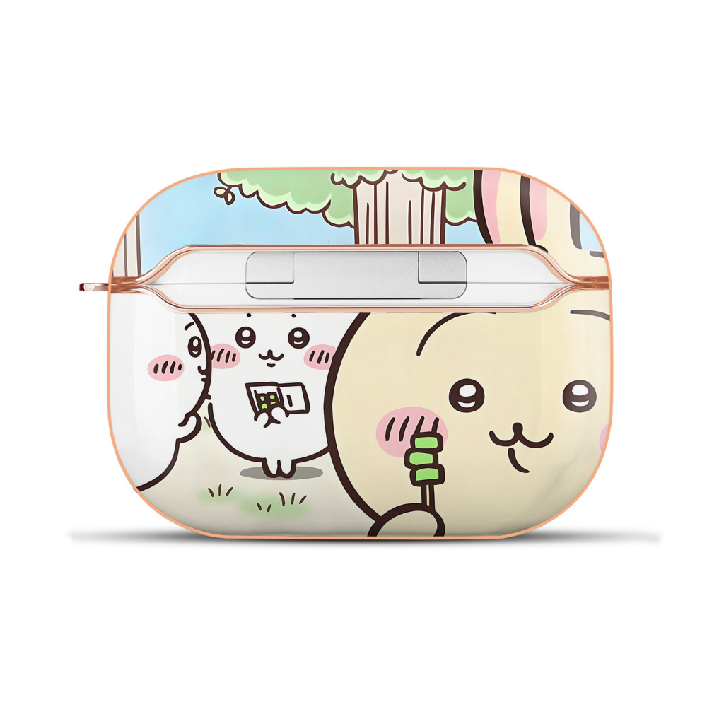 （画像用） ちいかわ Chii-kawa 【AirPods Pro用】ハードシェル保護ケース｜耐衝撃・防指紋・カラビナ付き商品仕様