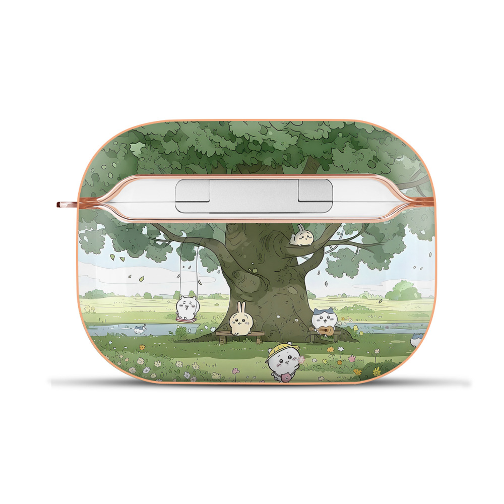 （画像用） ちいかわ Chii-kawa 【AirPods Pro用】ハードシェル保護ケース｜耐衝撃・防指紋・カラビナ付き商品仕様
