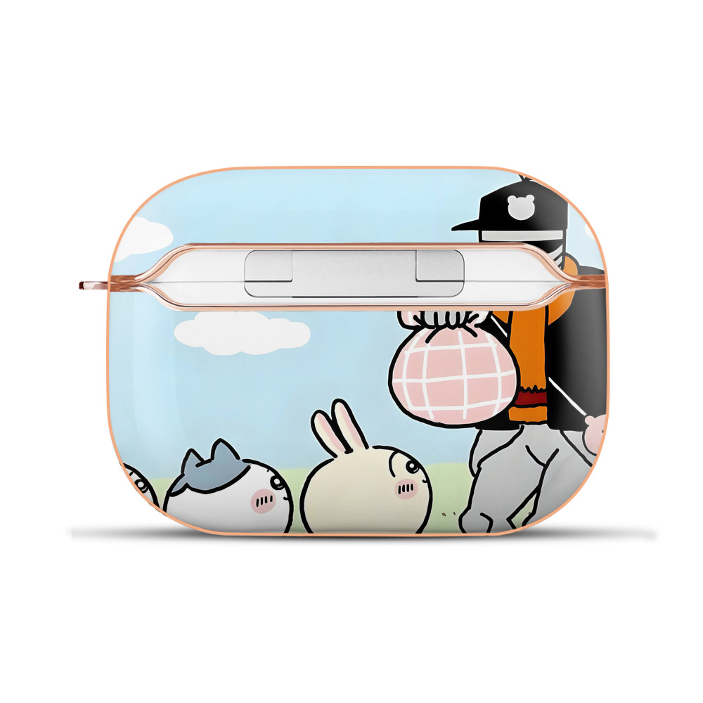 （画像用） ちいかわ Chii-kawa 【AirPods Pro用】ハードシェル保護ケース｜耐衝撃・防指紋・カラビナ付き商品仕様