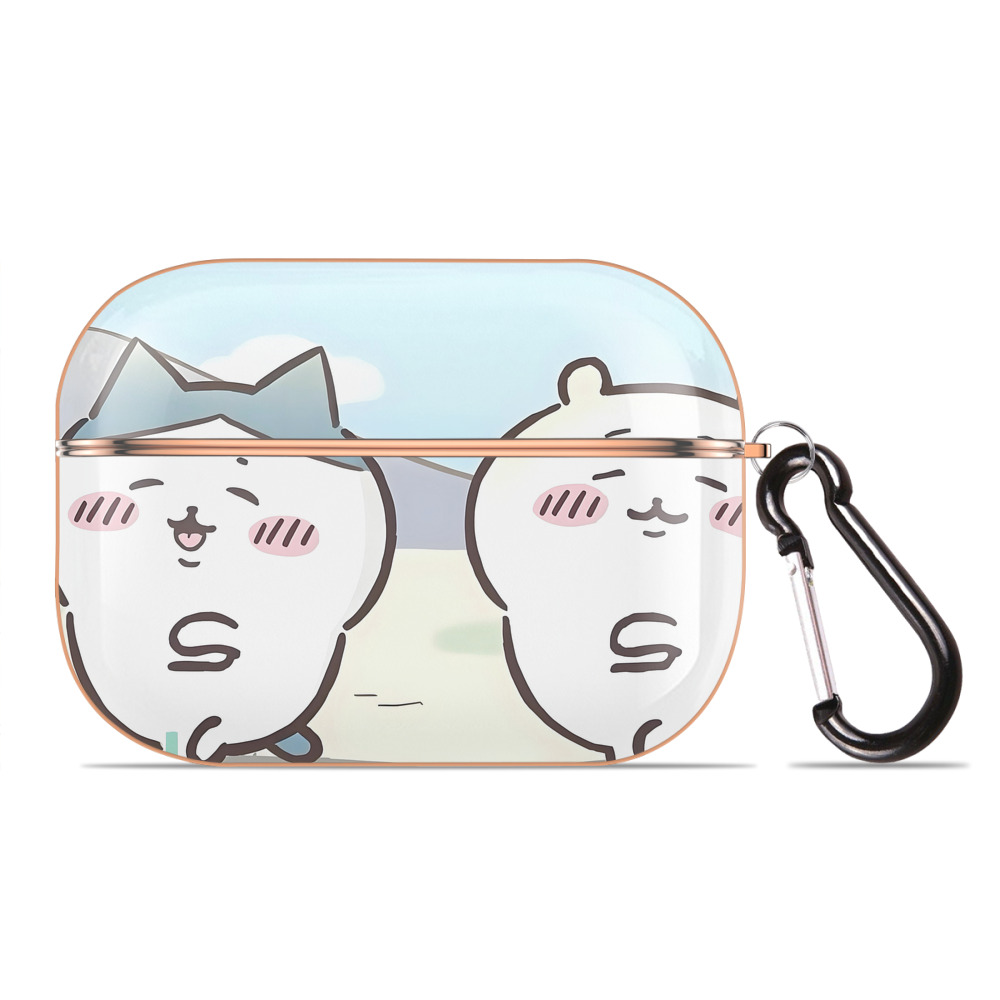 （画像用） ちいかわ Chii-kawa 【AirPods Pro用】ハードシェル保護ケース｜耐衝撃・防指紋・カラビナ付き商品仕様