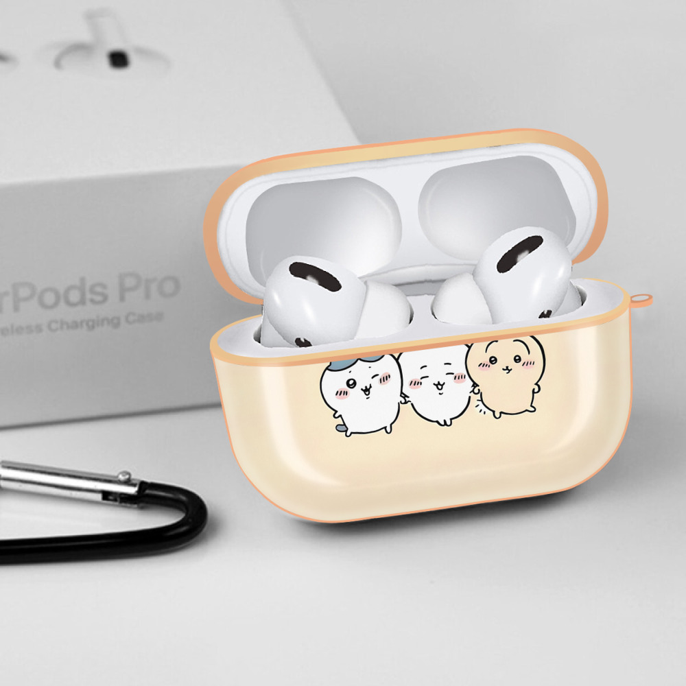 ちいかわ Chii-kawa 【AirPods Pro用】ハードシェル保護ケース｜耐衝撃・防指紋・カラビナ付き商品仕様