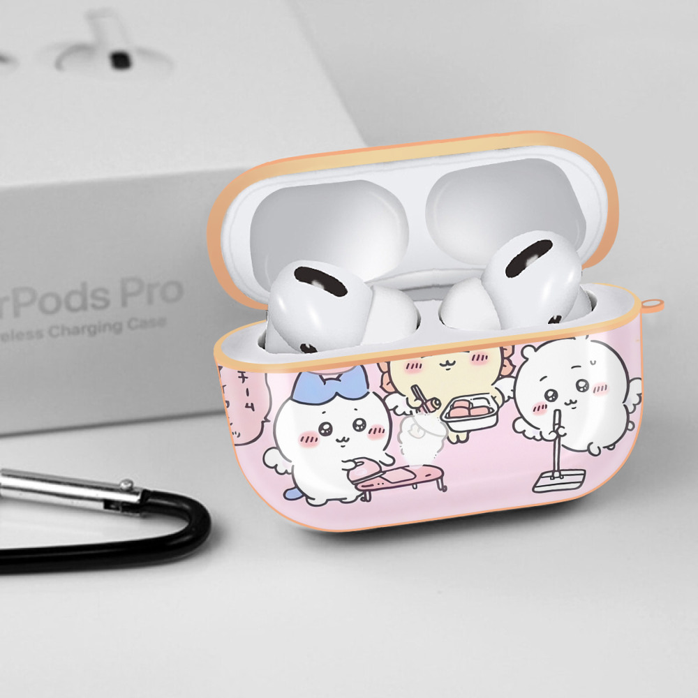 ちいかわ Chii-kawa 【AirPods Pro用】ハードシェル保護ケース｜耐衝撃・防指紋・カラビナ付き商品仕様