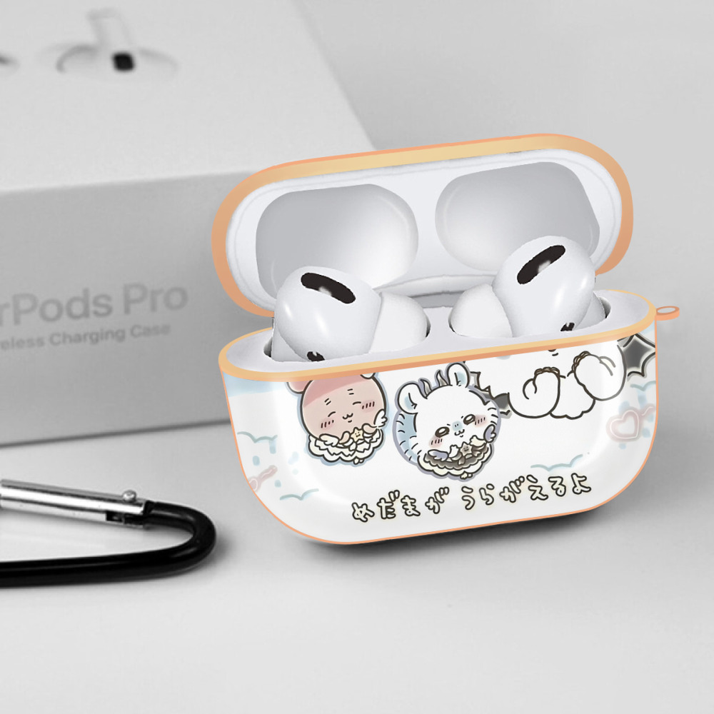 ちいかわ Chii-kawa 【AirPods Pro用】ハードシェル保護ケース｜耐衝撃・防指紋・カラビナ付き商品仕様