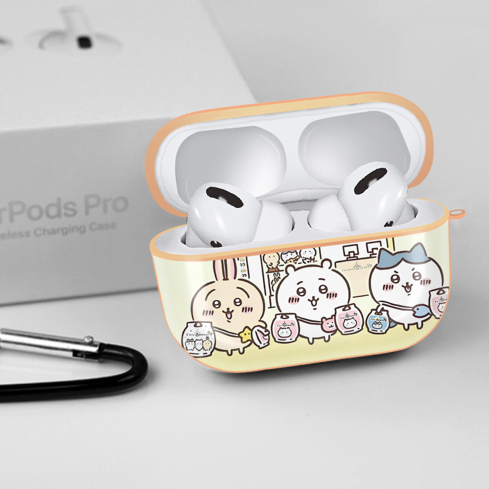 ちいかわ Chii-kawa 【AirPods Pro用】ハードシェル保護ケース｜耐衝撃・防指紋・カラビナ付き商品仕様