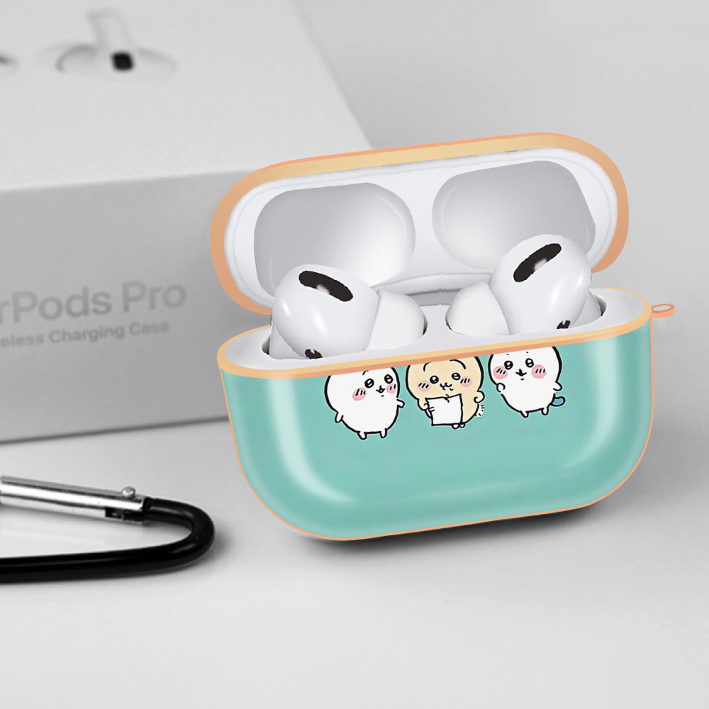 ちいかわ Chii-kawa 【AirPods Pro用】ハードシェル保護ケース｜耐衝撃・防指紋・カラビナ付き商品仕様