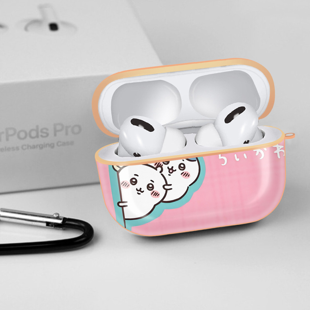 ちいかわ Chii-kawa 【AirPods Pro用】ハードシェル保護ケース｜耐衝撃・防指紋・カラビナ付き商品仕様