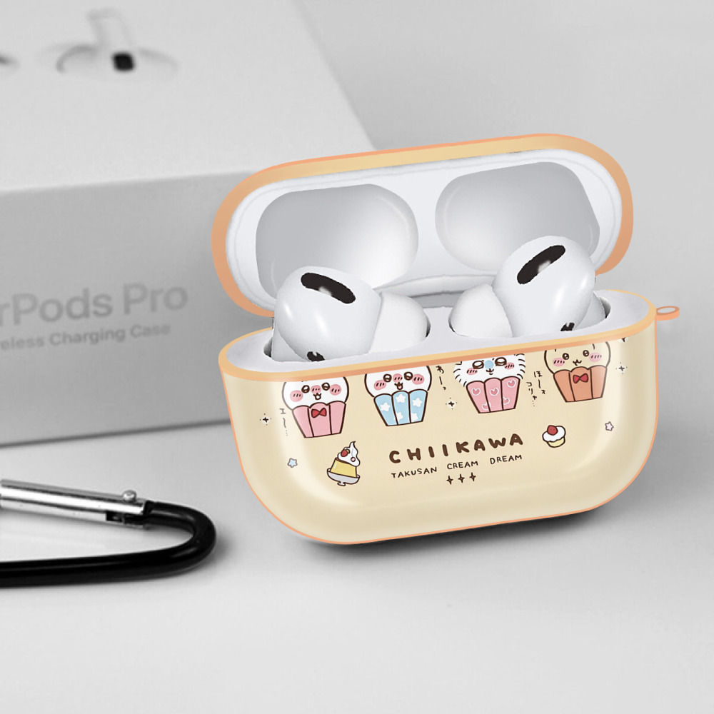 ちいかわ Chii-kawa 【AirPods Pro用】ハードシェル保護ケース｜耐衝撃・防指紋・カラビナ付き商品仕様