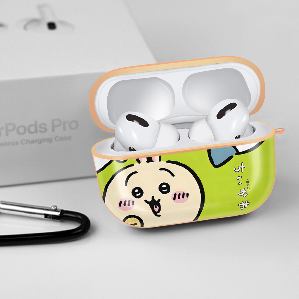 ちいかわ Chii-kawa 【AirPods Pro用】ハードシェル保護ケース｜耐衝撃・防指紋・カラビナ付き商品仕様