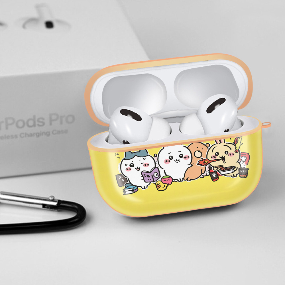 ちいかわ Chii-kawa 【AirPods Pro用】ハードシェル保護ケース｜耐衝撃・防指紋・カラビナ付き商品仕様
