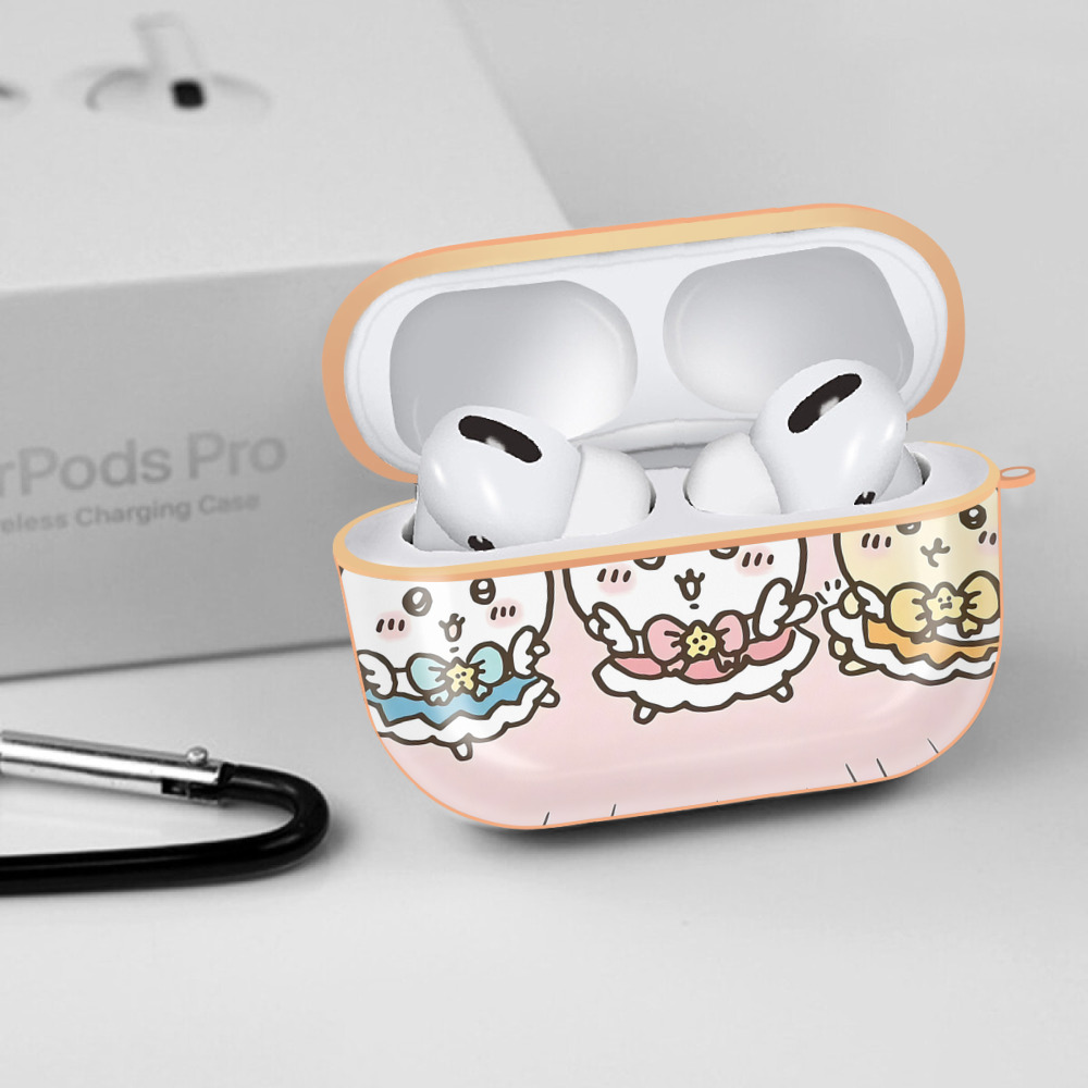 ちいかわ Chii-kawa 【AirPods Pro用】ハードシェル保護ケース｜耐衝撃・防指紋・カラビナ付き商品仕様