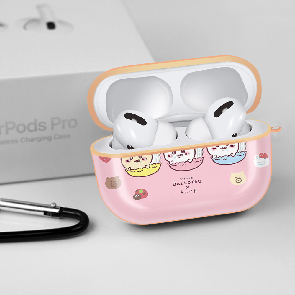 ちいかわ Chii-kawa 【AirPods Pro用】ハードシェル保護ケース｜耐衝撃・防指紋・カラビナ付き商品仕様