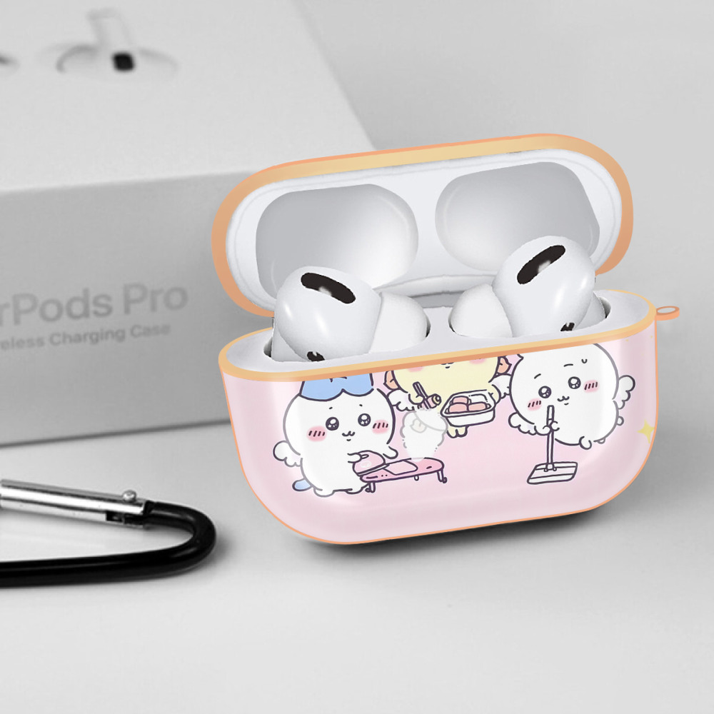 ちいかわ Chii-kawa 【AirPods Pro用】ハードシェル保護ケース｜耐衝撃・防指紋・カラビナ付き商品仕様