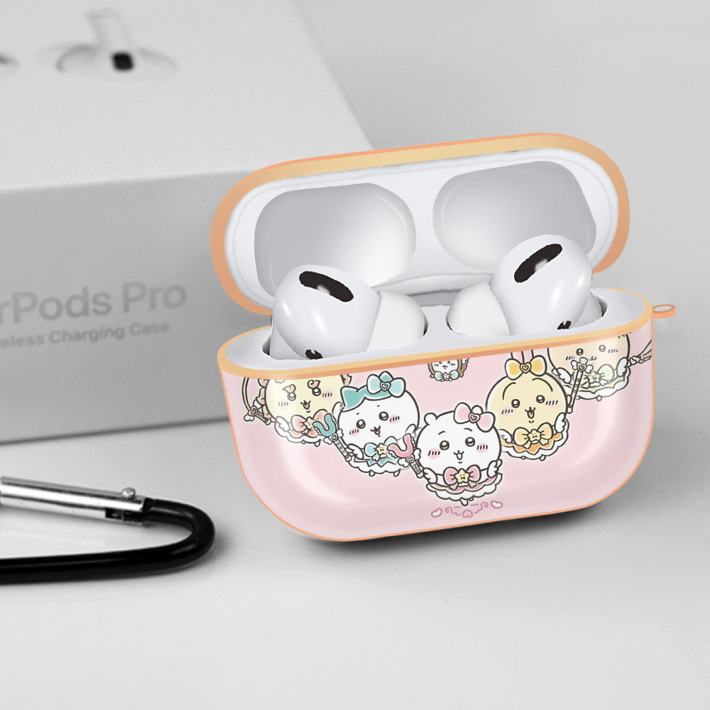 ちいかわ Chii-kawa 【AirPods Pro用】ハードシェル保護ケース｜耐衝撃・防指紋・カラビナ付き商品仕様