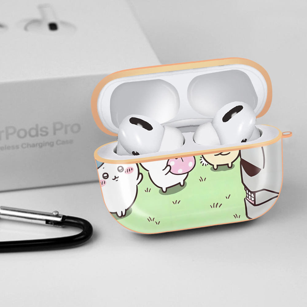 ちいかわ Chii-kawa 【AirPods Pro用】ハードシェル保護ケース｜耐衝撃・防指紋・カラビナ付き商品仕様