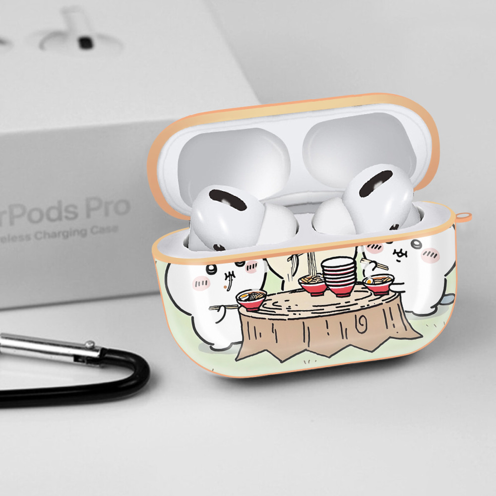 ちいかわ Chii-kawa 【AirPods Pro用】ハードシェル保護ケース｜耐衝撃・防指紋・カラビナ付き商品仕様