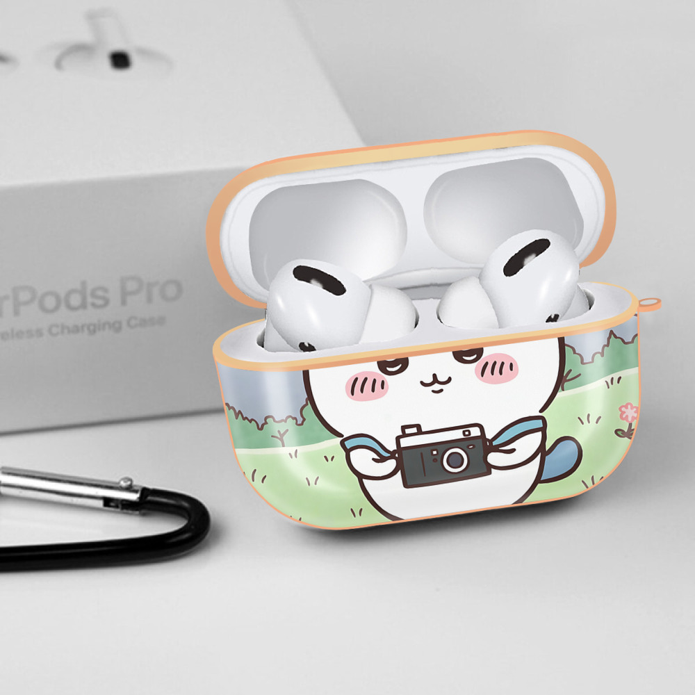 ちいかわ Chii-kawa 【AirPods Pro用】ハードシェル保護ケース｜耐衝撃・防指紋・カラビナ付き商品仕様